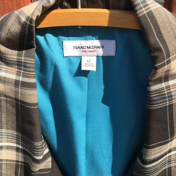 Jacket/Blazer, crop, cotton, Size 12, plaid - Picture 4 of 13